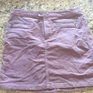 Mauve Suede Skirt